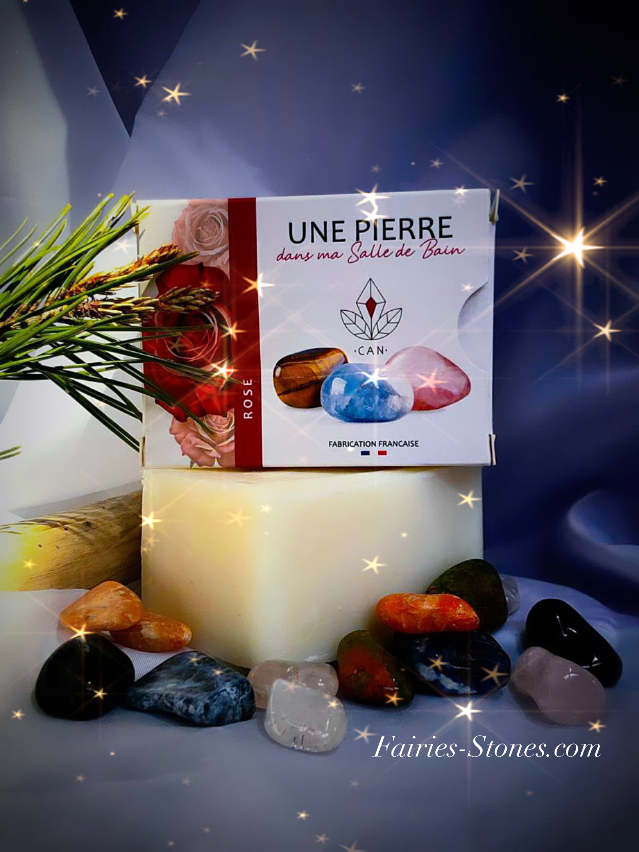 Savon Une Pierre – Senteur Rose.