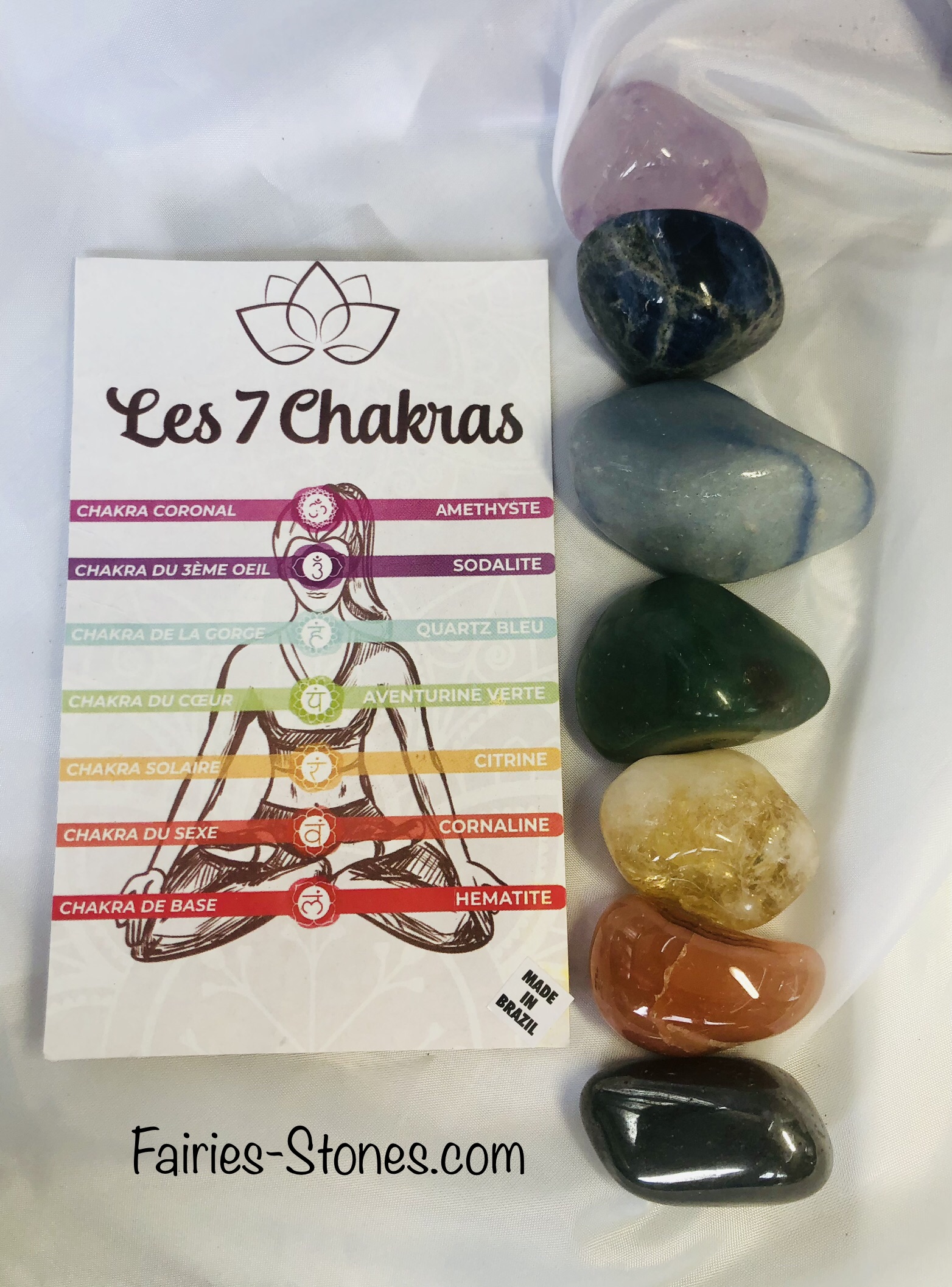 KIT 7 pierres Chakras – La Méditation